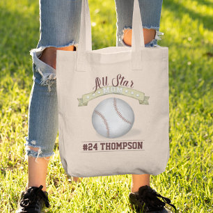 Tote Bag Maman Mignonne Whimsal All Star Baseball Vintage S