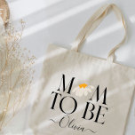 Tote Bag Maman pour être marguerite baby shower floral nouv<br><div class="desc">Maman pour être marguerite baby shower floral nouveau cadeau ou faire-part bébé.</div>
