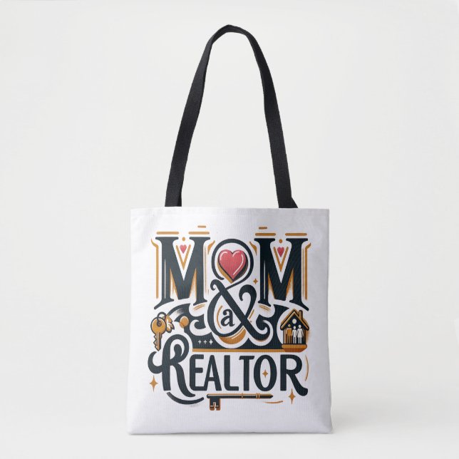 Tote Bag Maman Realtor Agent Immobilier Cadeau (Devant)