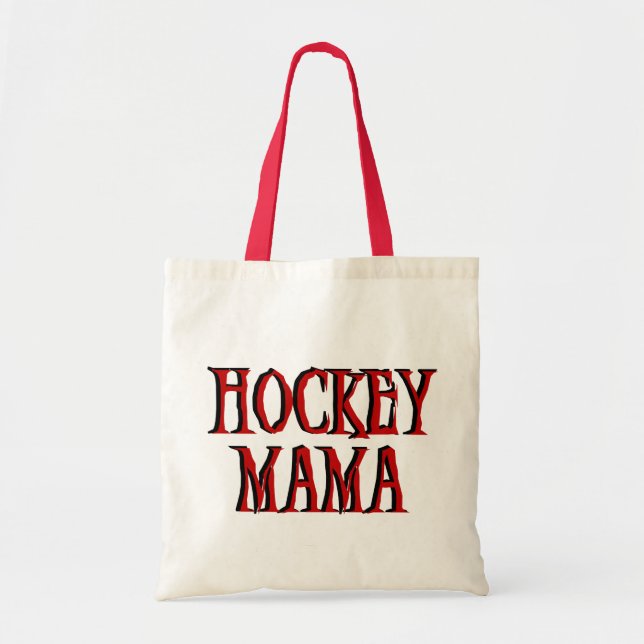 Tote Bag Maman Red T-shirts et cadeaux d'hockey (Devant)