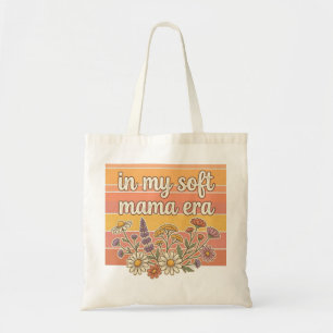 Tote Bag Maman Rétro Fleur Sauvage SVG Esthétique
