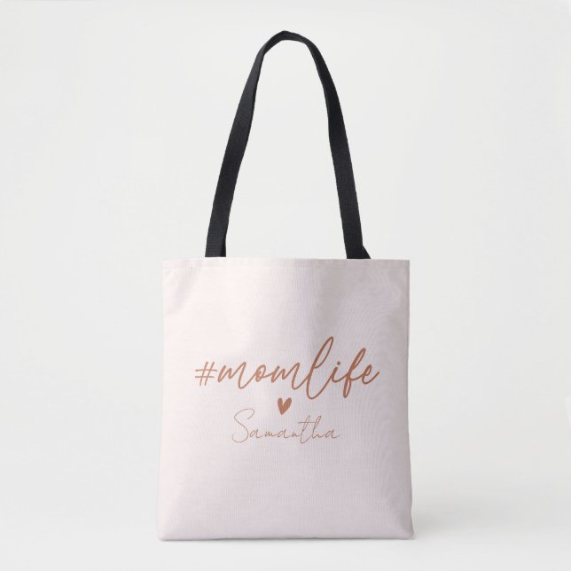 Tote Bag Maman Vie - Design de charme rustique (Devant)