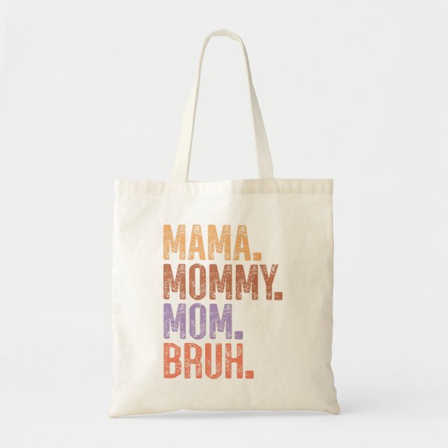 Tote Bag Maman Vintage drôle (Devant)