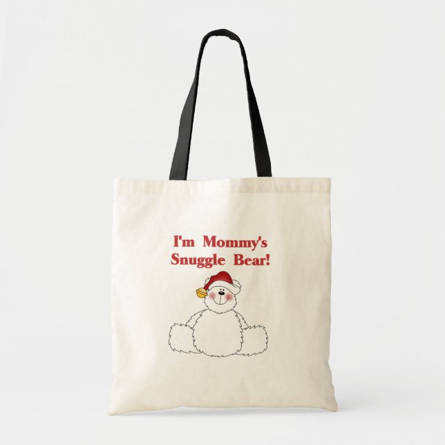Tote Bag Maman's Snuggle Bear Maman Noël (Devant)