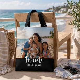 Tote Bag Mami a établi une photo de script moderne