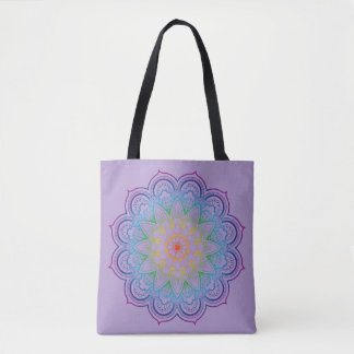 Tote Bag Mandala arc-en-ciel