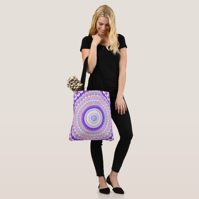 Tote Bag Mandala Bohème (Sur le modèle)