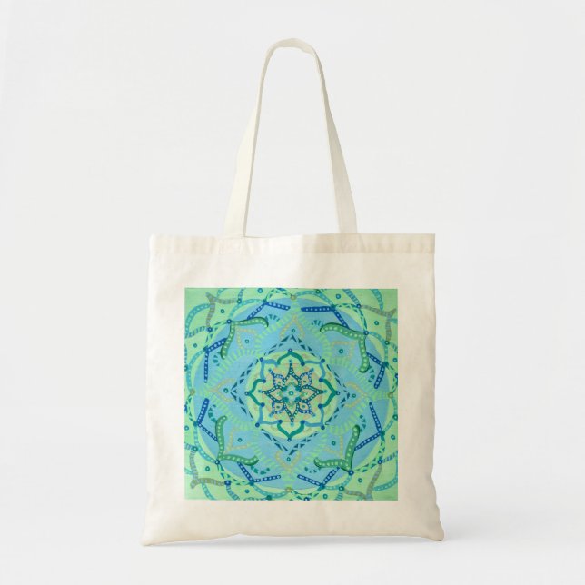 Tote Bag Mandala Canvas Fourre-tout (Devant)