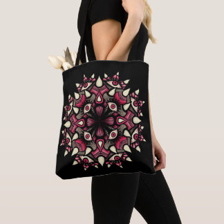 Tote Bag Mandala de l'œil gothique rose
