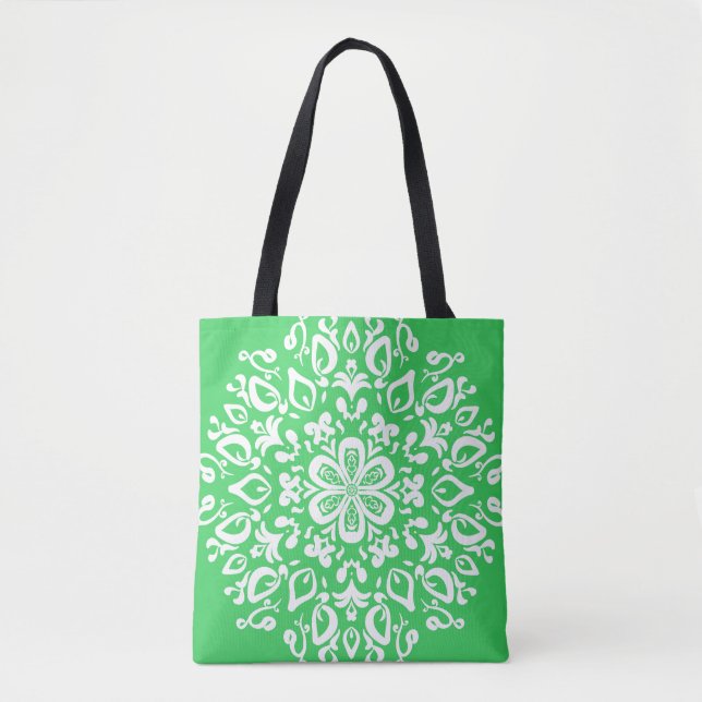Tote Bag Mandala du printemps (Devant)