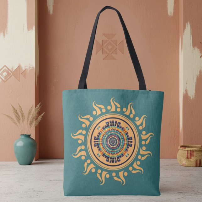 Tote Bag Mandala du Soleil (Créateur téléchargé)