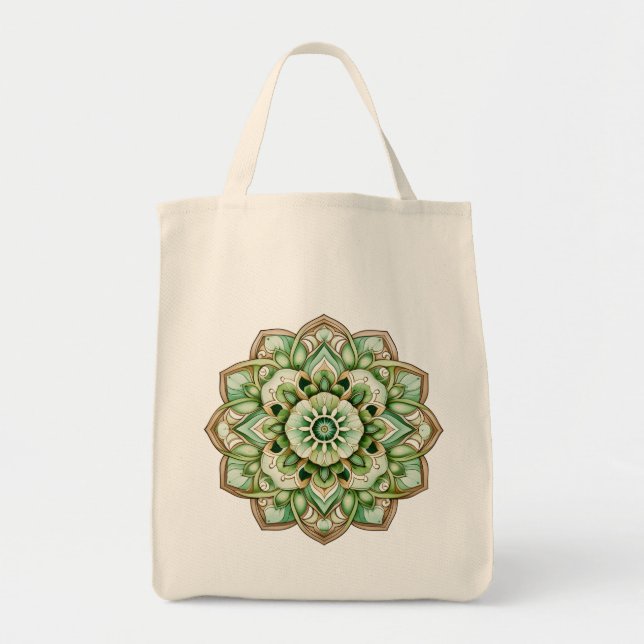 Tote Bag Mandala / Flower Design (Devant)