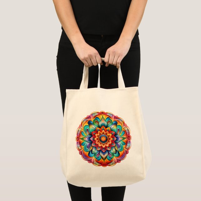 Tote Bag Mandala / Flower Design (Devant (produit))