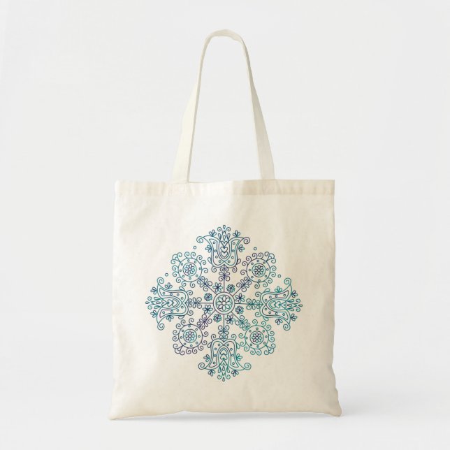 Tote Bag Mandala folklorique (Devant)