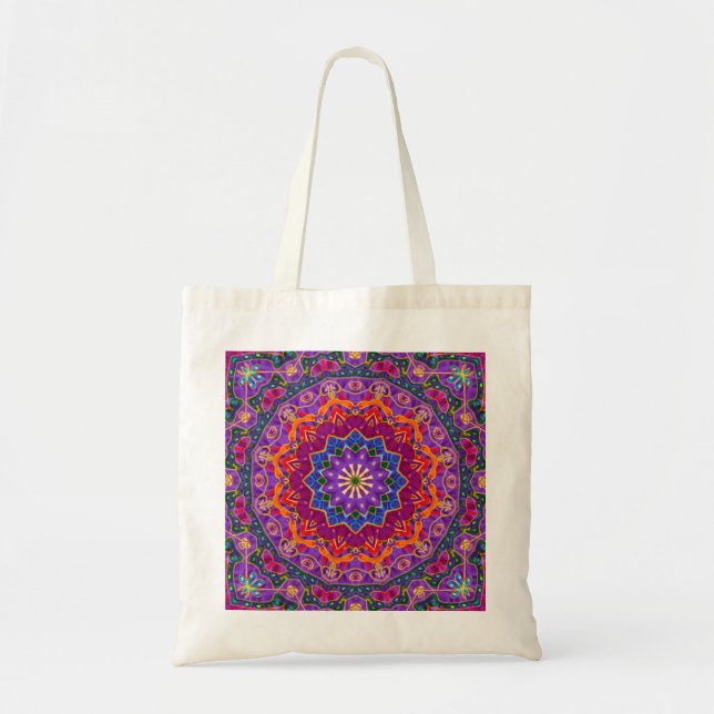 Tote Bag Mandala lumineux Fourre-tout de l'Inde (Devant)