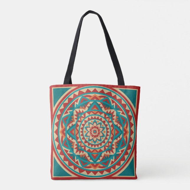 Tote Bag Mandala Moderne du Sud-Ouest (Dos)