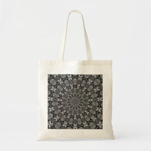 Tote Bag Mandala monochrome