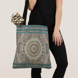 Tote Bag Mandala Mosaic Grand Fourre-tout