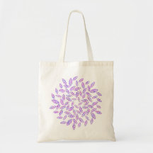 Mandala Shopping Feuille violet /