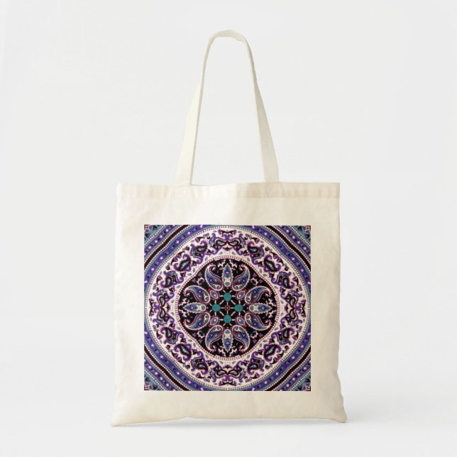 Tote Bag Mandala violet (Devant)