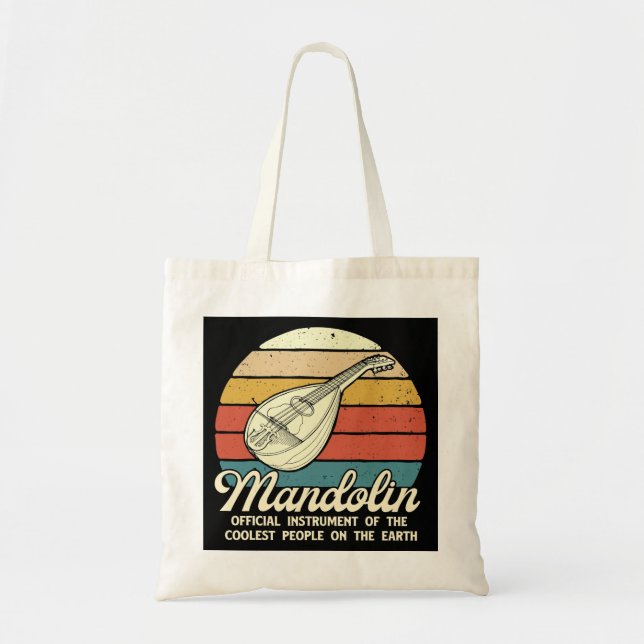 Tote Bag Mandolin Lover Musique Instrument des personnes le (Devant)