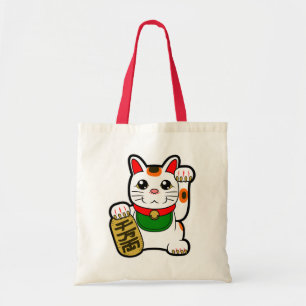 Tote Bag Maneki Neko : Chat chanceux japonais