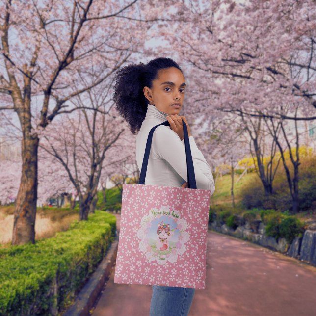 Tote Bag Maneki Neko Lucky Luna (Maneki Neko Lucky Luna Tote Bag)