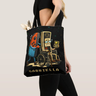 Tote Bag Manette de jeu rétro drôle de contrôle de jeu Resp