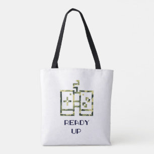 Tote Bag Manette de jeu vidéo camouflage prête pour le joue