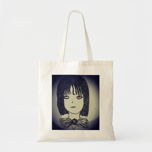 Tote Bag manga d'anime une fille au désespoir en 2016 (Devant)