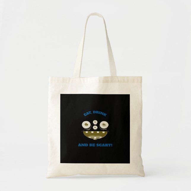 Tote Bag Manger Boire Et Être Effrayant Classique Minimalis (Devant)