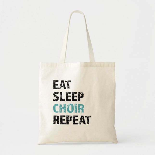 Tote Bag Manger, Dormir, Choeur, Répéter (Devant)