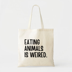 Tote Bag Manger Les Animaux Est Végétal Poivré