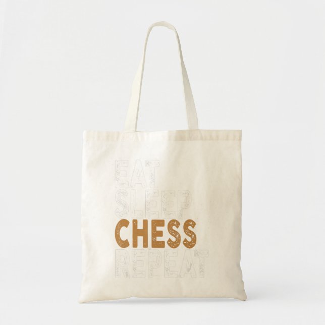 Tote Bag manger sommeil échecs répétition échecs (Devant)
