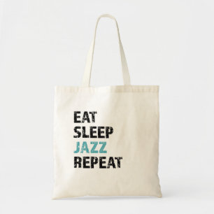Tote Bag Mangez, dormez, jazz, répétez