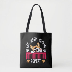 Tote Bag Mangez la chambre de sommeil Répétez le animal de 
