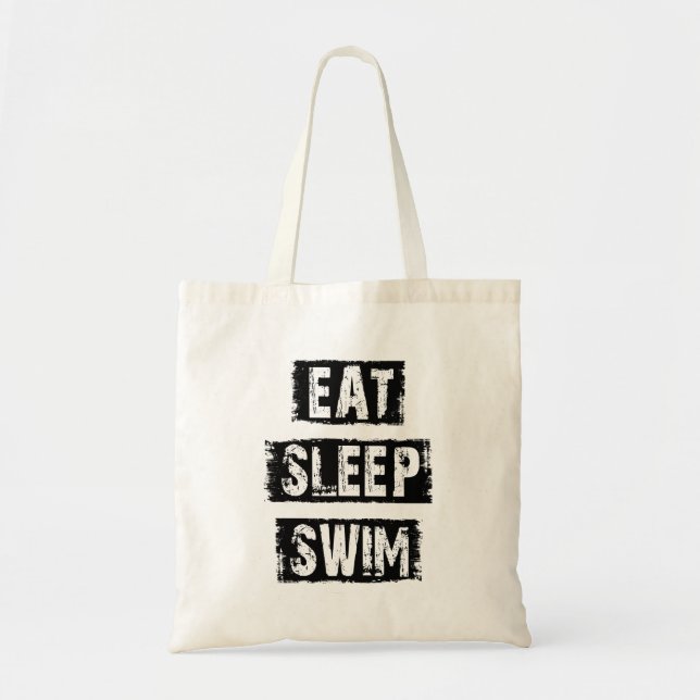 Tote Bag Mangez le bain de sommeil (Devant)