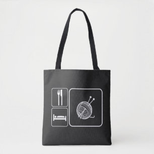 Tote Bag Mangez le Knit de sommeil