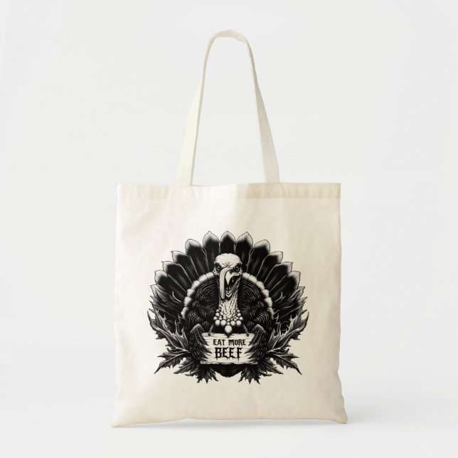 Tote Bag Mangez plus de boeuf 09 (Devant)