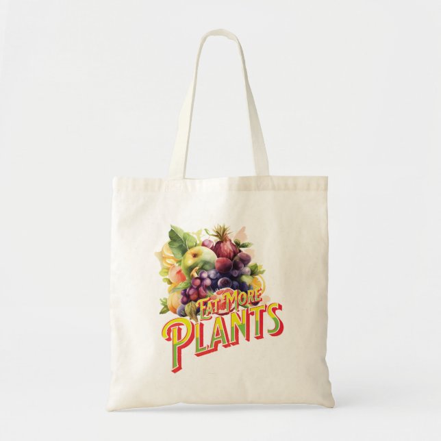 Tote Bag Mangez plus de plantesSacTote (Devant)
