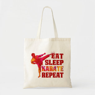 Tote Bag Mangez Sleep Karate Répétez le cadeau pour Art M