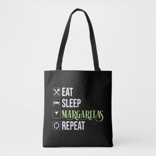 Tote Bag Mangez Sleep Margaritas Répéter