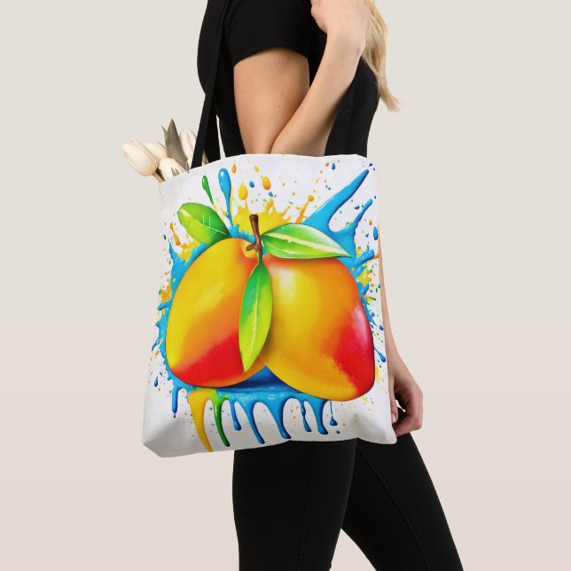 Tote Bag Mango Splash de couleur (De près)