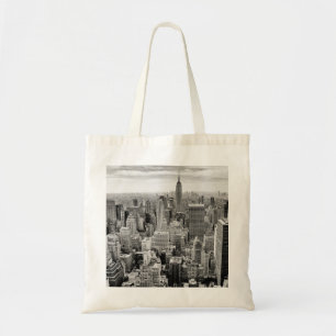 Tote Bag Manhattan, New York (panorama noir et blanc)