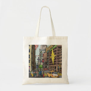 Tote Bag Manhattan Winter New York Illustration de Noël