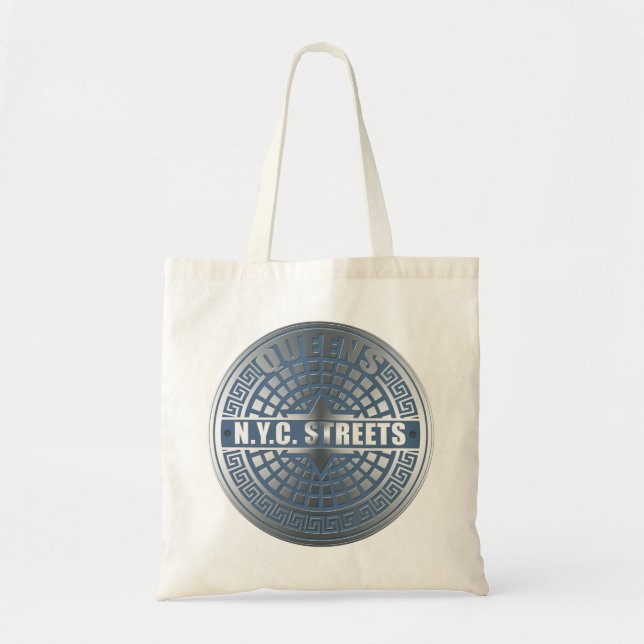 Tote Bag Manhole Covers Queens (Devant)