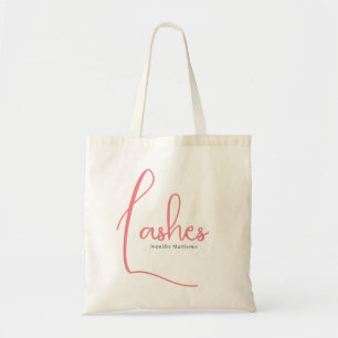 Tote Bag Manicuriste de technicien de lashes de glam rose n