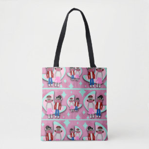 Tote Bag Manie de singe de chaussette d'années '50