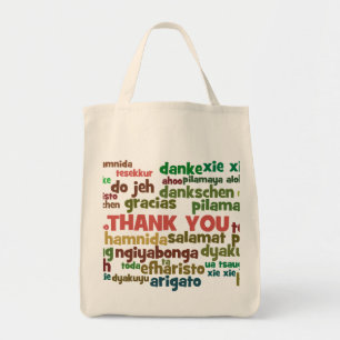 Tote Bag Manières multiples de dire le Merci dans beaucoup
