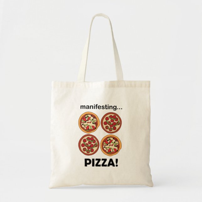 Tote Bag Manifestation de pizza au pepperoni  (Devant)